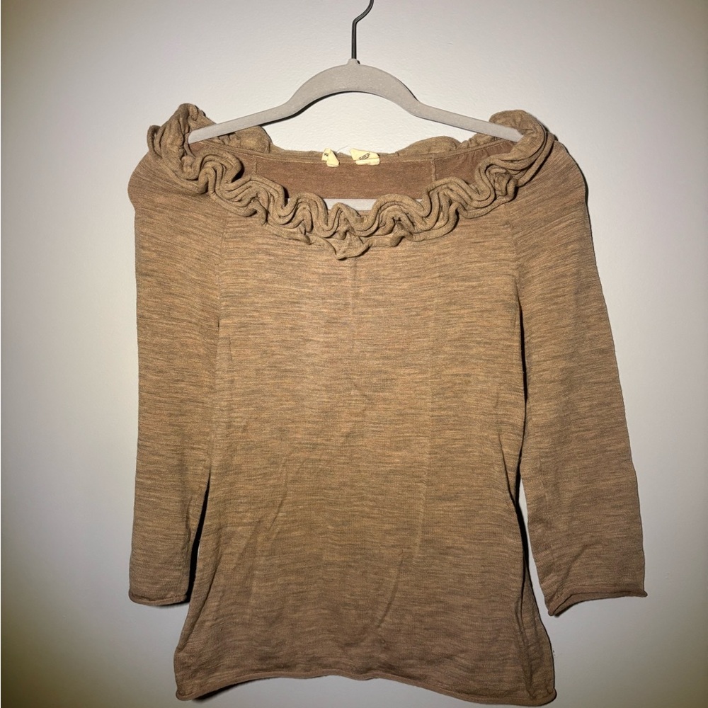 Elegant Tan Women's Sweater